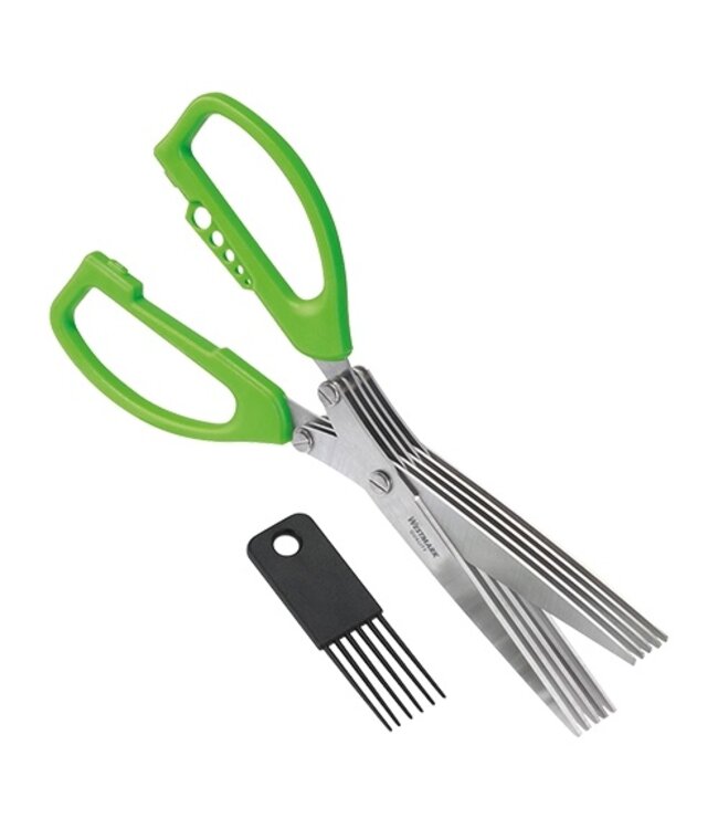 Kruidenschaar met 5 roestvrijstalen bladen, perfect voor het snel knippen van allerlei kruiden