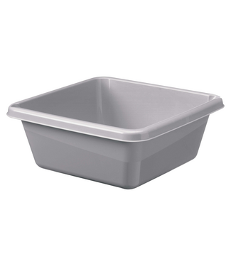 Afwasbak 34x34x14 cm 10 ltr kunststof grijs - Sunware
