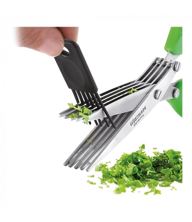 Kruidenschaar met 5 roestvrijstalen bladen, perfect voor het snel knippen van allerlei kruiden