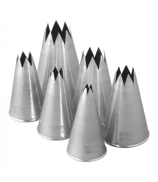 Sans Marque Spuitjes naadloos kartel - Roestvrijstaal | prijs & verp per 6 stuks (5, 7, 9, 11, 13, 15mm)