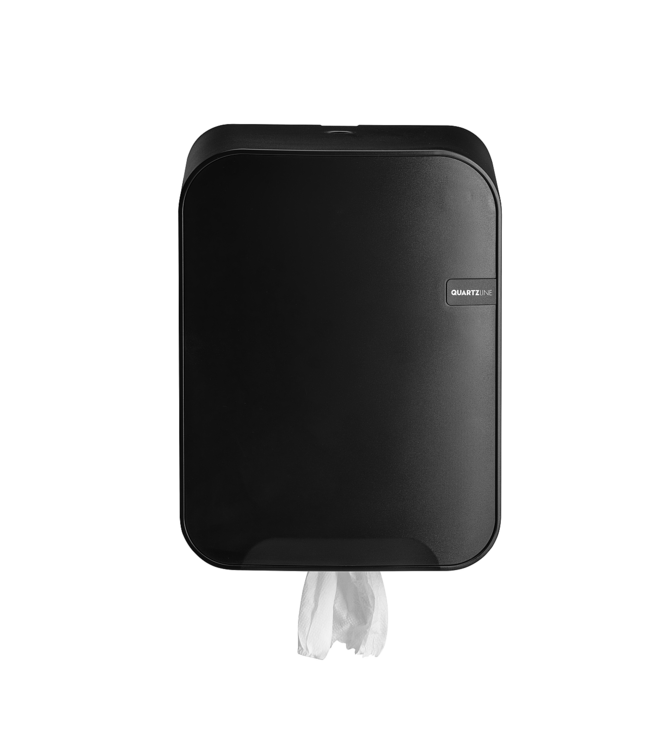 Poetsrol dispenser Midi Black Quartz - Euro