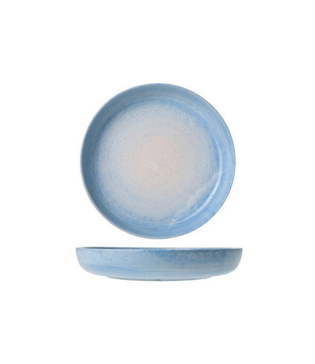 Bord 215x35 mm diep aardewerk Destino Light Blus - Cosy & Trendy | prijs & verp per 4 stuks