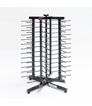 Jackstack Bordenrek 52 borden draaibaar werktafelmodel 480x480x890 mm (bxdxh) - Jackstack