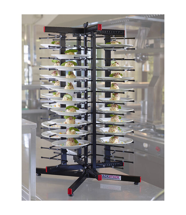 Bordenrek 52 borden draaibaar werktafelmodel 480x480x890 mm (bxdxh) - Jackstack