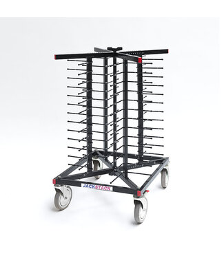 Jackstack Bordenrek 52 borden verrijdbaar 600x600x1030 mm (bxdxh) - Jackstack