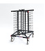 Jackstack Bordenrek 52 borden verrijdbaar 600x600x1030 mm (bxdxh) - Jackstack