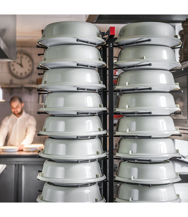 Bordenrek 72 borden verrijdbaar 600x600x1790 mm (bxdxh) - Jackstack