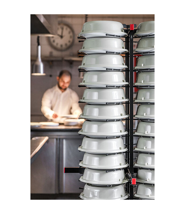 Bordenrek 72 borden verrijdbaar 600x600x1790 mm (bxdxh) - Jackstack