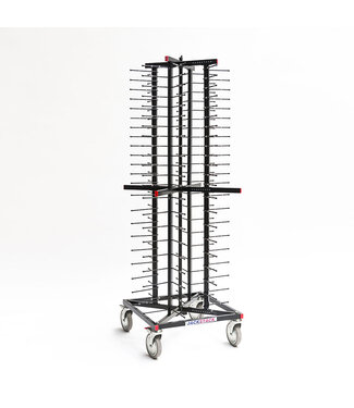 Jackstack Bordenrek 88 borden verrijdbaar 600x600x1790 mm (bxdxh) - Jackstack