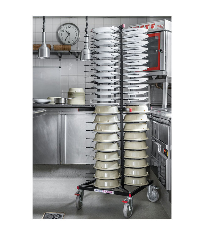 Bordenrek 88 borden verrijdbaar 600x600x1790 mm (bxdxh) - Jackstack