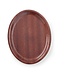 Hendi Dienblad 230x160 mm ovaal anti-slip bruin Woodform - Hendi