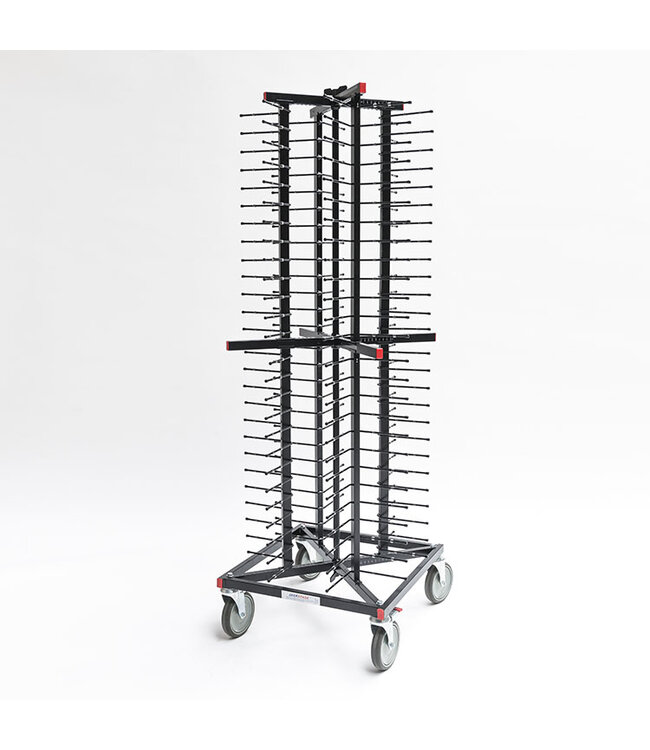 Bordenrek 104 borden verrijdbaar 600x600x1790 mm (bxdxh) - Jackstack