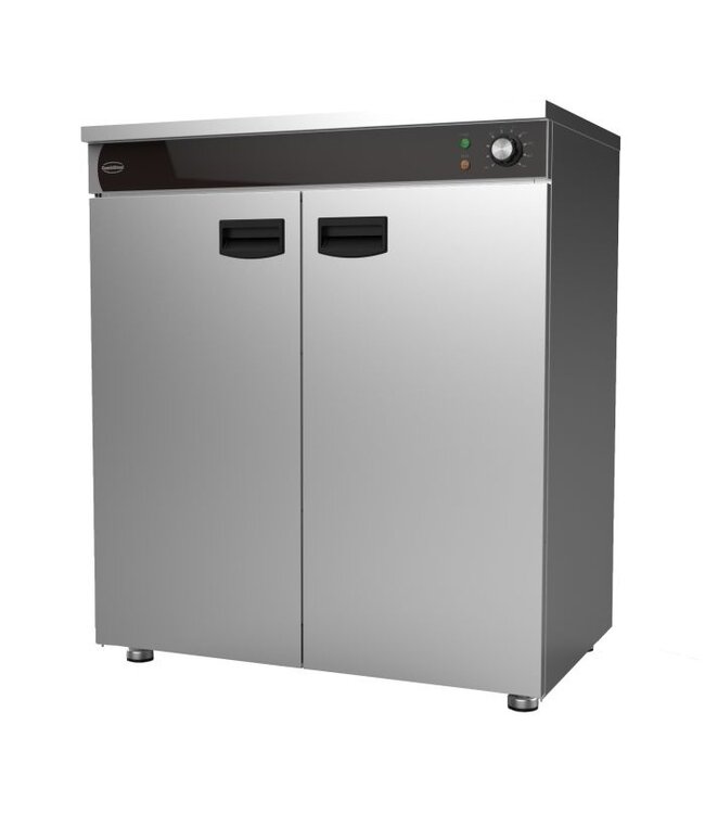 Borden warmhoudkast 2 Deuren 750x485x850 mm (bxdxh) +30°C tot +90°C - Combisteel