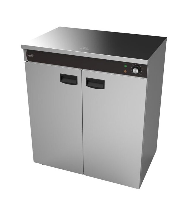 Borden warmhoudkast 2 Deuren 750x485x850 mm (bxdxh) +30°C tot +90°C - Combisteel