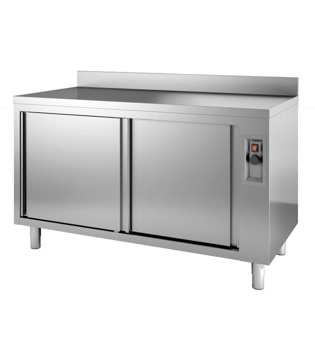 Warmhoudkast Rand 1600x700x850 mm (bxdxh) +30°C tot +90°C - Combisteel