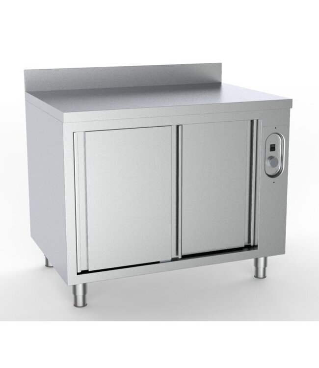 Warmhoudkast Rand 1200x700x850 mm (bxdxh) +30°C tot +90°C - Combisteel