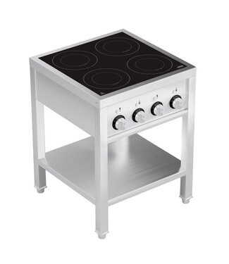 Combisteel Inductiefornuis 4-pits 655x655x875 mm (bxdxh) 400V - Combisteel