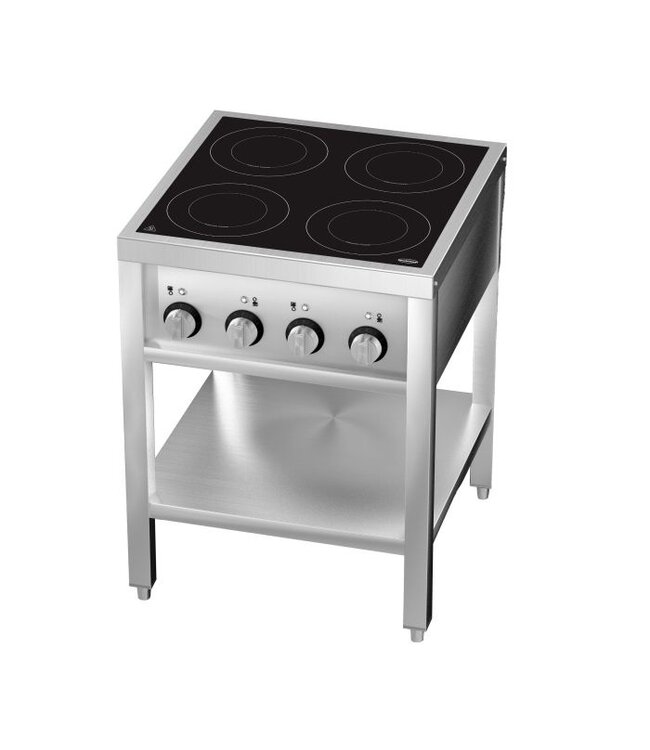 Inductiefornuis 4-pits 655x655x875 mm (bxdxh) 400V - Combisteel