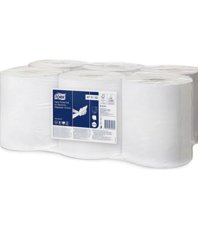 Handdoekrol 2-laags 143Mx19,5 cm wit Advanced H12 - Tork | prijs & verp per 6 rol