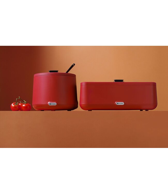 Soepketel 8 ltr Ø365x(h)325 mm 230V/500W rood Uniq - Hendi