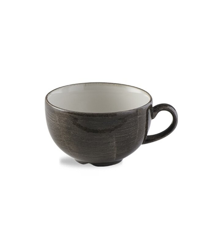 Cappuccinokop 34 cl Stonecast Patina Iron Black - Churchill | prijs & verp per 12 stuks