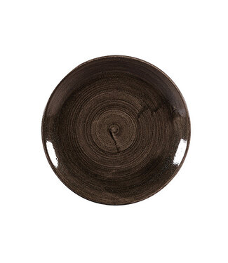 Bord 217 mm coupe Stonecast Patina Iron Black - Churchill | prijs & verp per 12 stuks