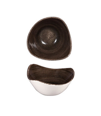 Schaal 153 mm Triangle 26 cl Stonecast Patina Iron Black - Churchill | prijs & verp per 12 stuks