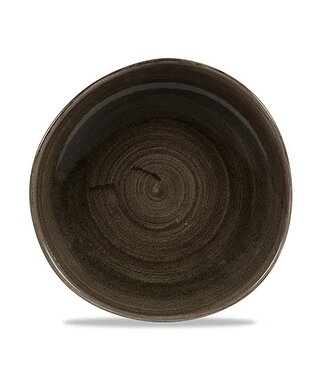 Bord 186 mm Organic Stonecast Patina Iron Black - Churchill | prijs & verp per 12 stuks