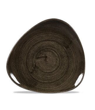 Bord 192 mm Triangle Stonecast Patina Iron Black - Churchill | prijs & verp per 12 stuks