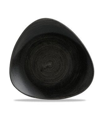 Bord 265 mm Triangle Stonecast Patina Iron Black - Churchill | prijs & verp per 12 stuks