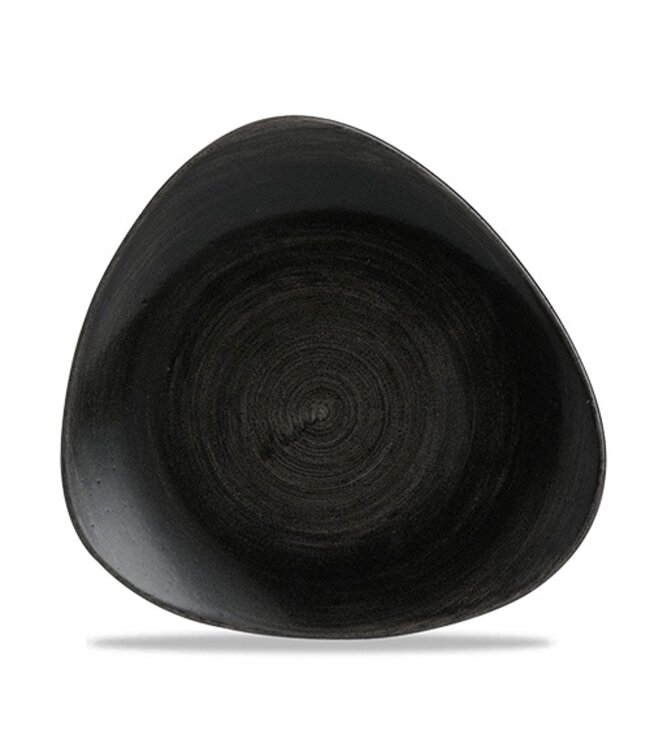 Bord 265 mm Triangle Stonecast Patina Iron Black - Churchill | prijs & verp per 12 stuks
