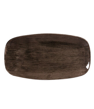 Schaal 355x189 mm  Chefs' Oblong Plate No.4 Stonecast Patina Iron Black - Churchill | prijs & verp per 6 stuks