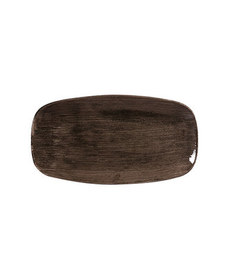 Schaal 298x153 mm  Chefs' Oblong Plate No.3 Stonecast Patina Iron Black - Churchill | prijs & verp per 12 stuks