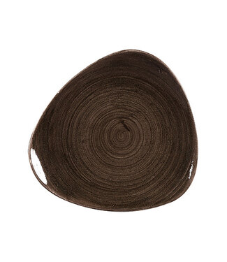 Bord 229 mm Triangle Stonecast Patina Iron Black - Churchill | prijs & verp per 12 stuks