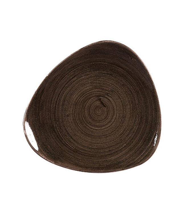 Bord 229 mm Triangle Stonecast Patina Iron Black - Churchill | prijs & verp per 12 stuks