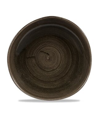 Bord 286 mm Organic Stonecast Patina Iron Black - Churchill | prijs & verp per 12 stuks