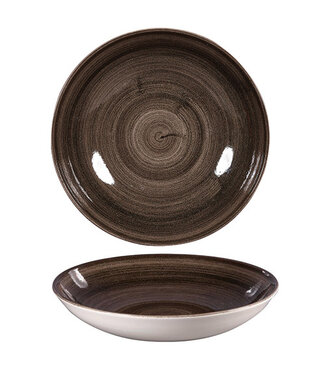 Schaal 248 mm coupe Stonecast Patina Iron Black - Churchill | prijs & verp per 12 stuks