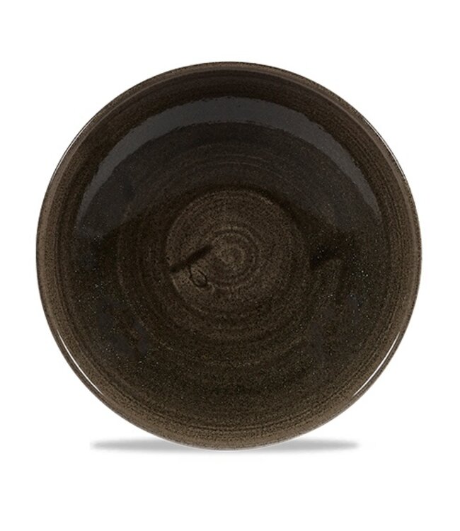 Schaal 182 mm coupe Stonecast Patina Iron Black - Churchill | prijs & verp per 12 stuks