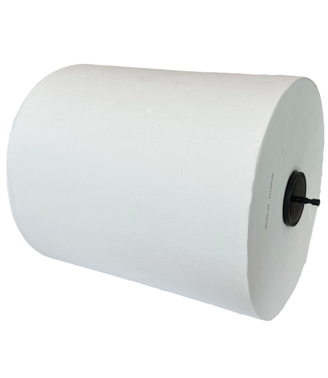 Handdoekrol 300 mtr x 21 cm 2-laags wit cellulose Matic XXL | prijs & verp per 6 rol