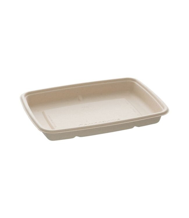 Menubakje 230x160x28 mm suikerriet 65 cl | prijs & verp per 75 stuks