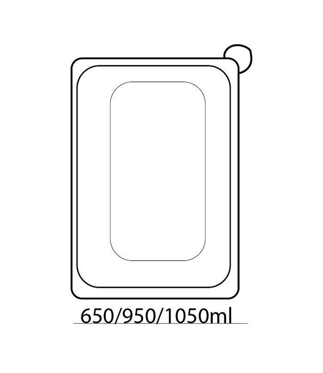 Menubakdeksel 230x160 mm rPET | prijs & verp per 75 stuks