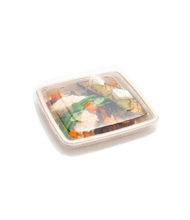 Menubakdeksel 230x230 mm rPET | prijs & verp per 75 stuks