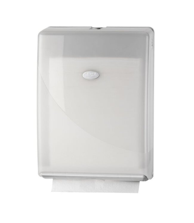 Handdoekdispenser Multifold, C-vouw 275x106x374 mm (bxdxh) wit - Pearl White
