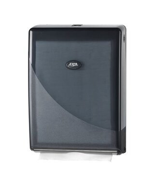 Pearl Black Handdoekdispenser Multifold, C-vouw 275x106x374 mm (bxdxh) zwart - Pearl Black