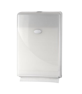 Pearl White Handdoekdispenser Mini Fold  230x86x350 mm (bxdxh) wit - Pearl White
