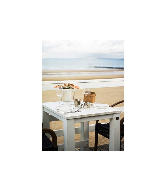 Zeevruchtenschaalstandaard Ø190x(h)185 mm alu/chroom - Cosy & Trendy