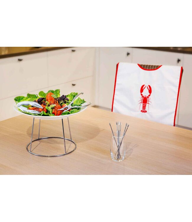 Zeevruchtenschaalstandaard Ø190x(h)185 mm alu/chroom - Cosy & Trendy