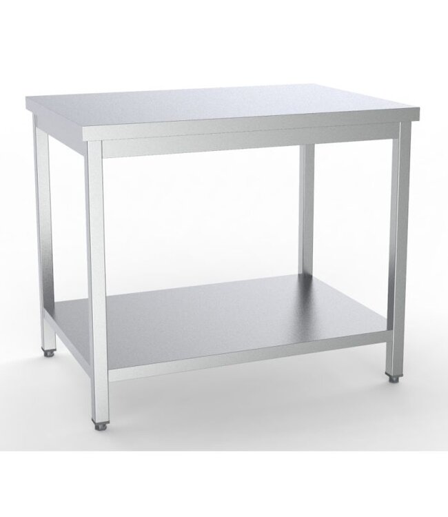 Werktafel 1000x700x850 mm (bxdxh) bodemschap demontabel 1000 - Combisteel