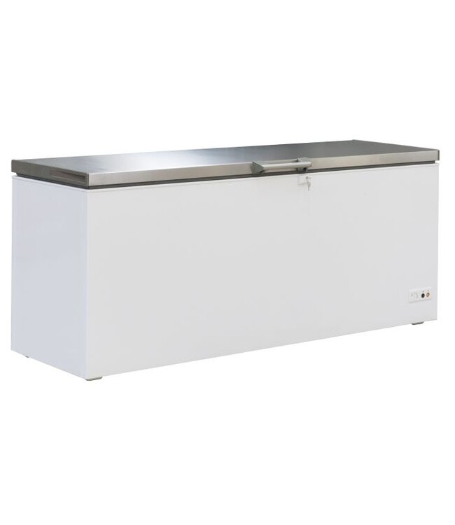 Vrieskist 635 ltr 1904x743x840 mm (bxdxh) RVS deksel - Combisteel