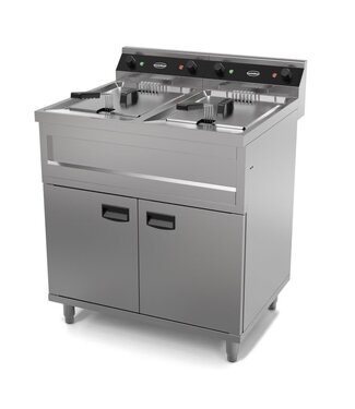 Combisteel Friteuse 2x12L 2x6kW 800x700x850 mm (bxdxh) Elektrisch Staand Model - Combisteel